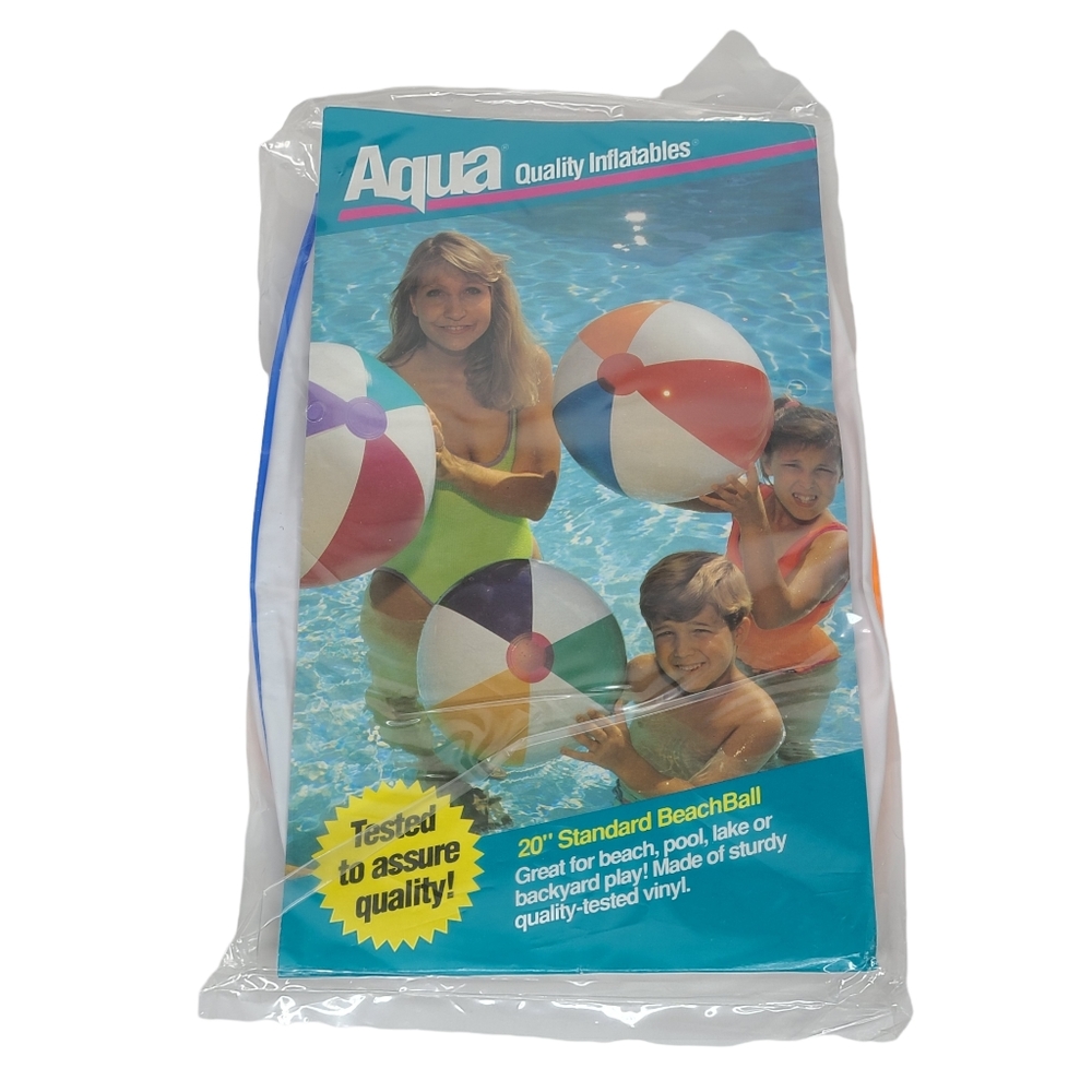 Aqua Leisure 20" Vintage Color Block Beach Ball SA-7010 NIP